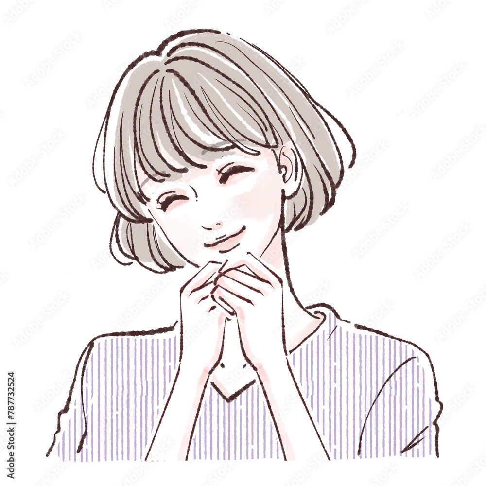 女性・女の子のイラスト素材 女性・女の子のイラスト素材