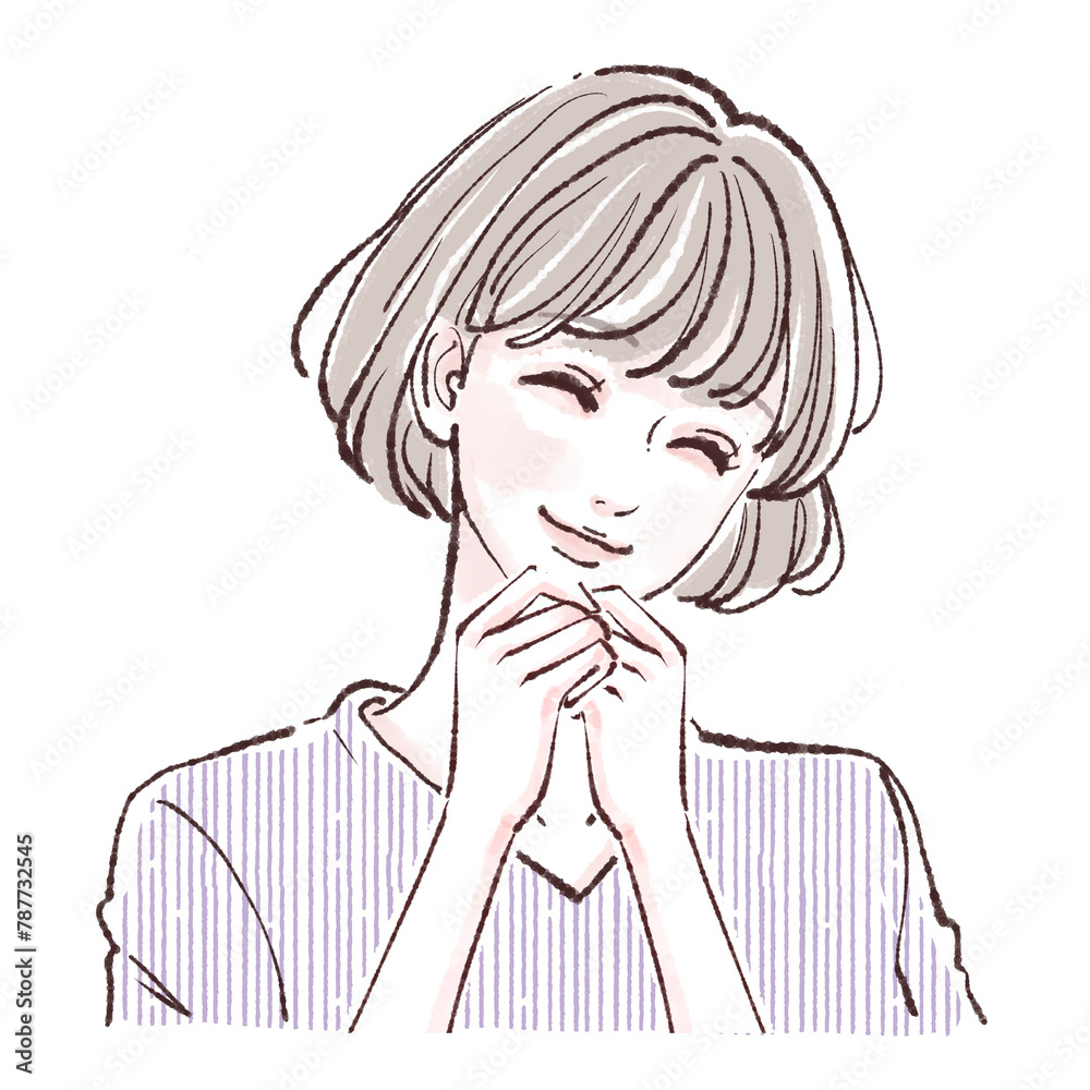 女性・女の子のイラスト素材 女性・女の子のイラスト素材
