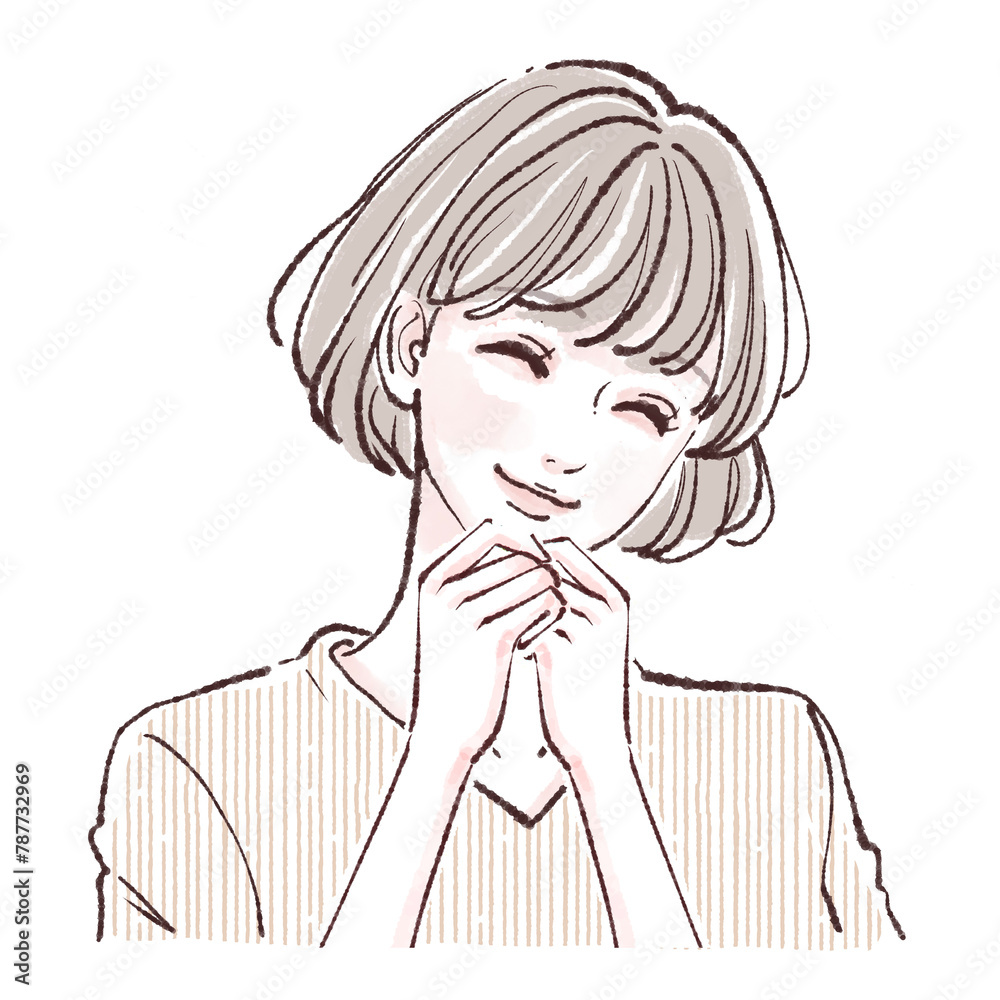 女性・女の子のイラスト素材 女性・女の子のイラスト素材