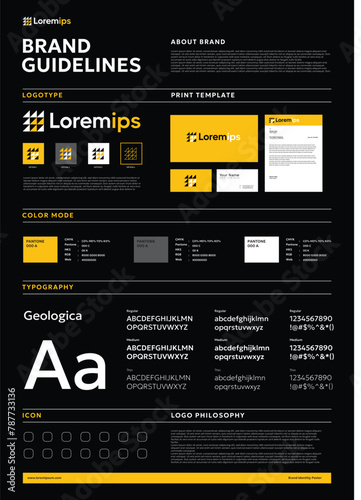 profesional Brand Guidelines Poster Template