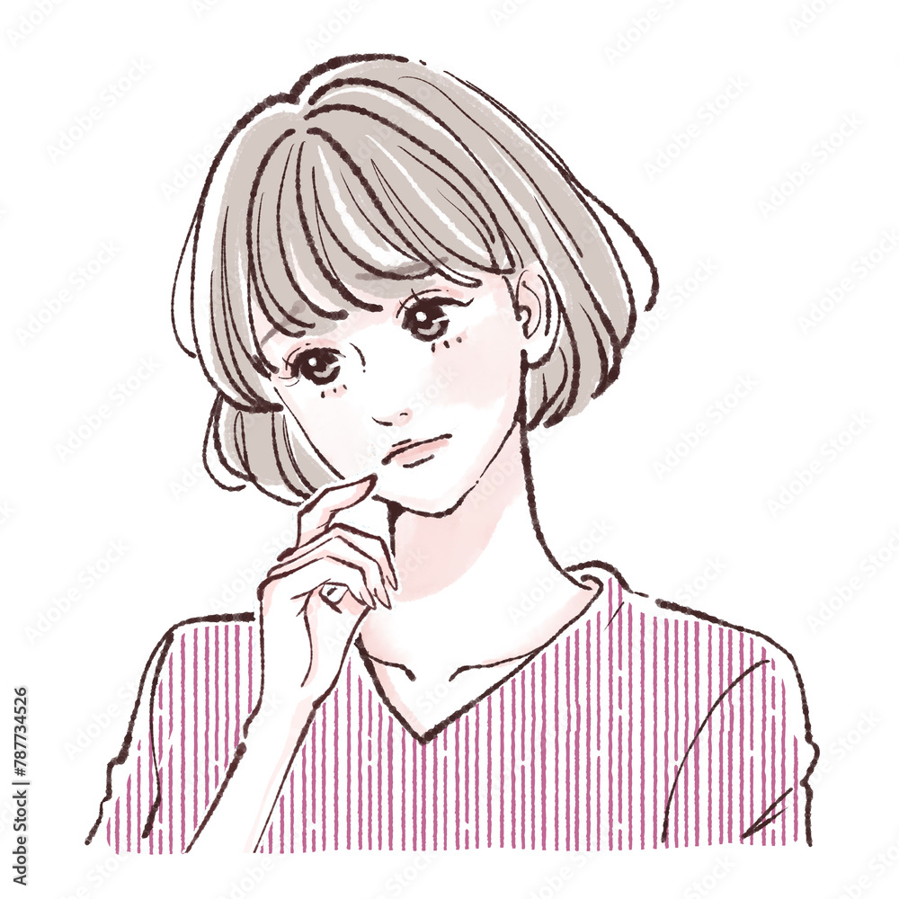 女性・女の子のイラスト素材 女性・女の子のイラスト素材