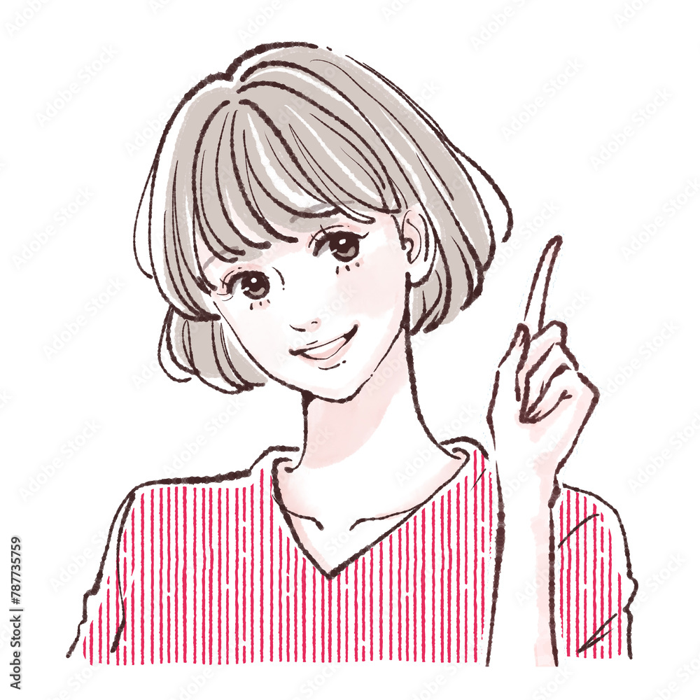 女性・女の子のイラスト素材 女性・女の子のイラスト素材