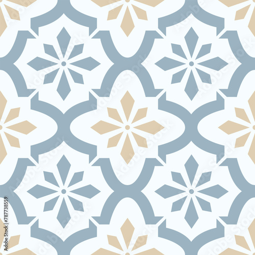 floral-tile011Seamless pattern floral geometric tiles pretty simple minimalist mozaic decoration abstract ornament vintage