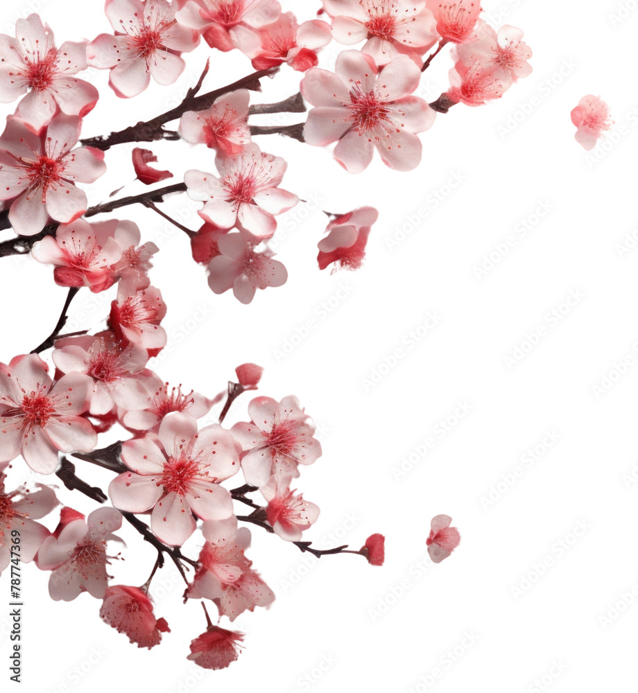 PNG Chinese New Year style of sakura backgrounds blossom flower. PNG Chinese New Year style of sakura backgrounds blossom flower.