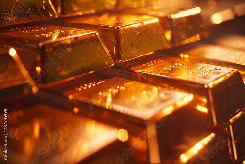 gold bars stack on Analyze user behavior patterns using graphical data.