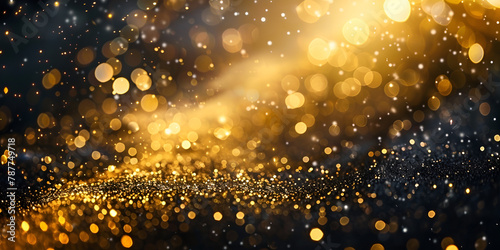 Golden glitter texture background golden sparkle burst energy sparke glitter design. 