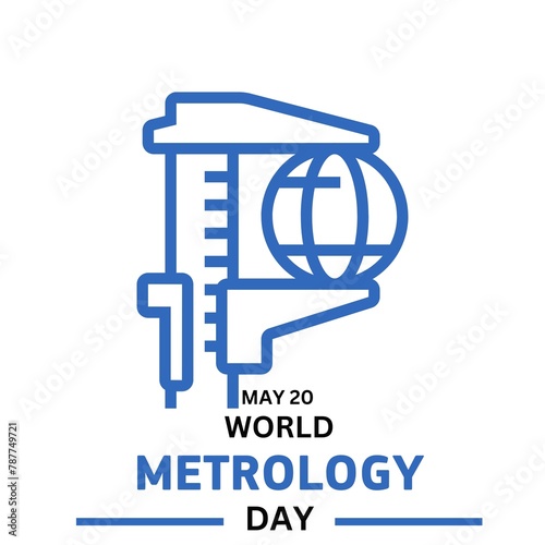 World Metrology day. May 20. Metrology day Poster, banner, card, background.