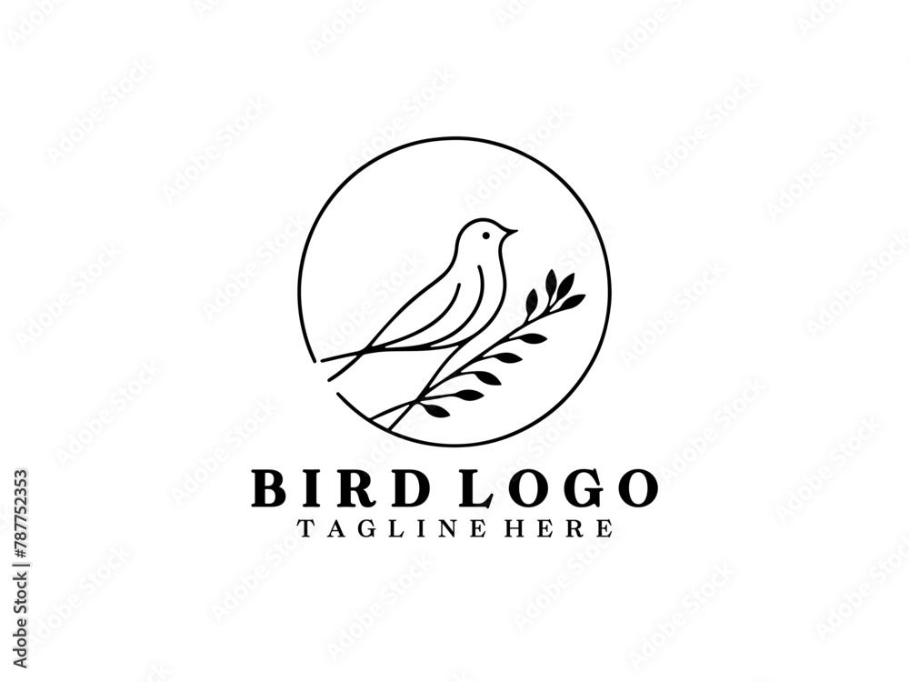Bird Logo Design Icon Symbol Vector Template Bird Logo Design Icon Symbol Vector Template