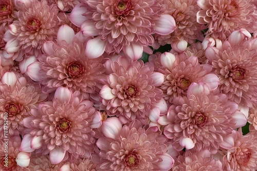 pink chrysanthemum background © Hassan