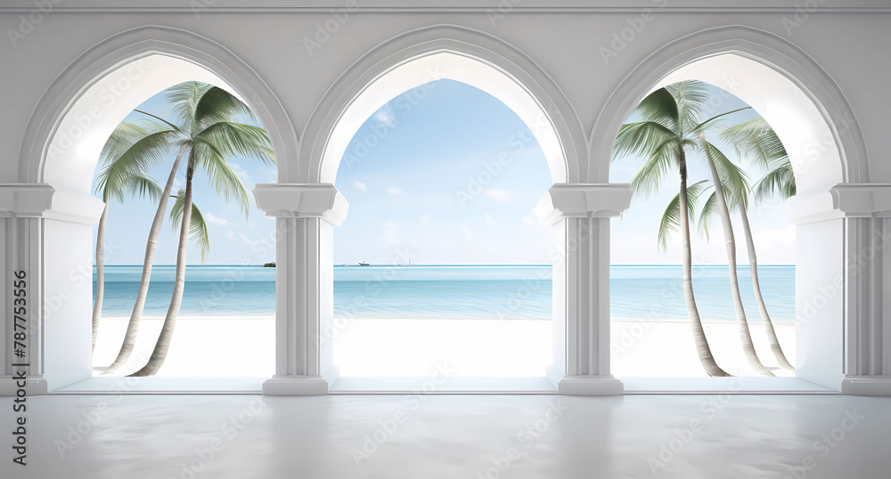 background with three arches