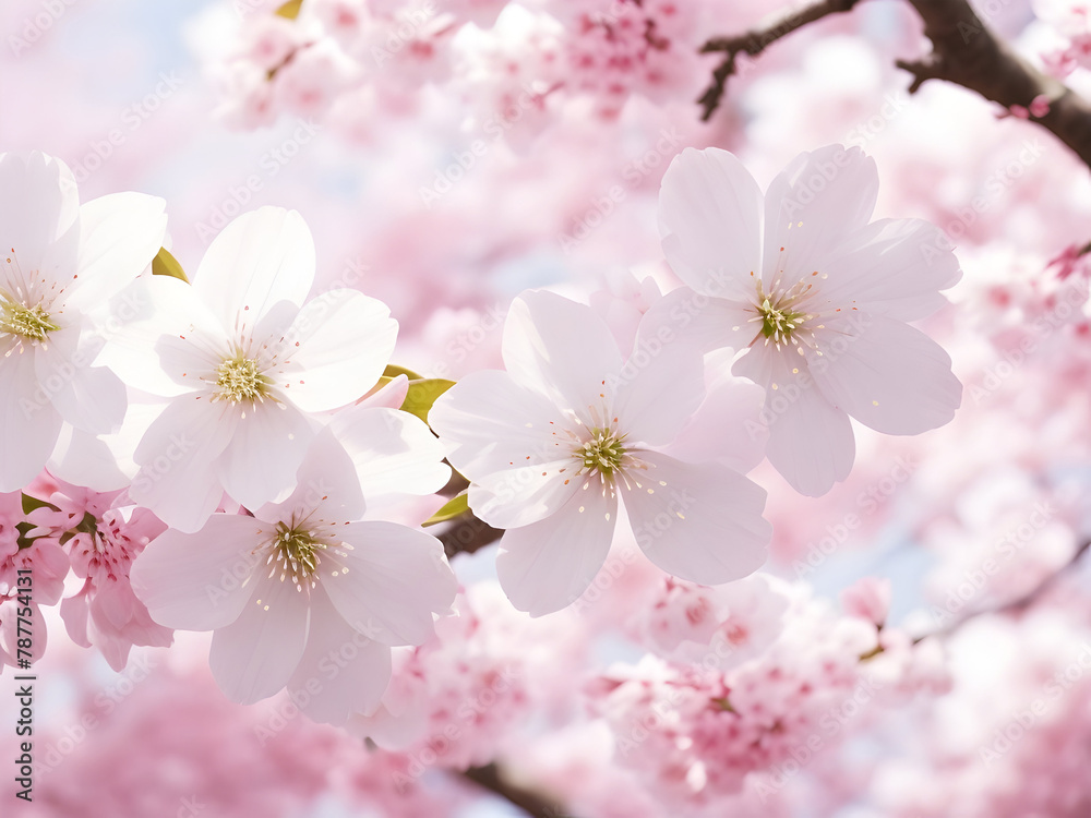 Fototapeta premium 봄, 벚꽃이 만발한 모습