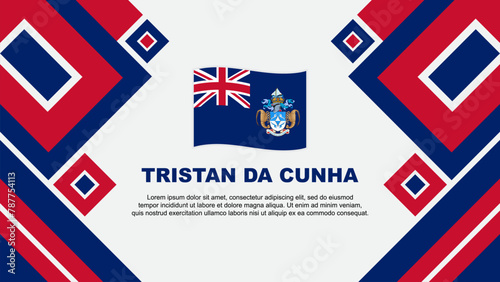 Wallpaper Mural Tristan Da Cunha Flag Abstract Background Design Template. Tristan Da Cunha Independence Day Banner Wallpaper Vector Illustration. Tristan Da Cunha Cartoon Torontodigital.ca