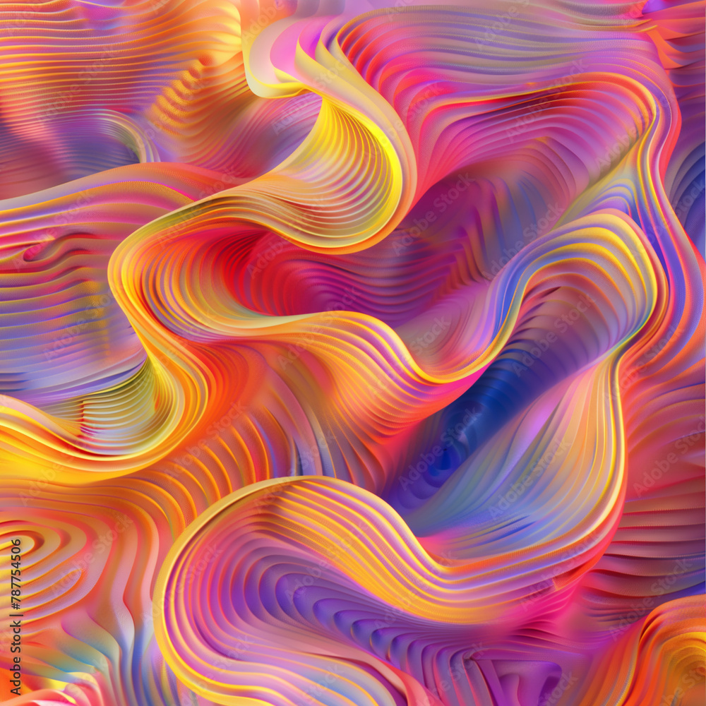 Fototapeta premium creative design in modern style on soft light background. Digital paint background. Abstract graphic background. Abstract pattern. 