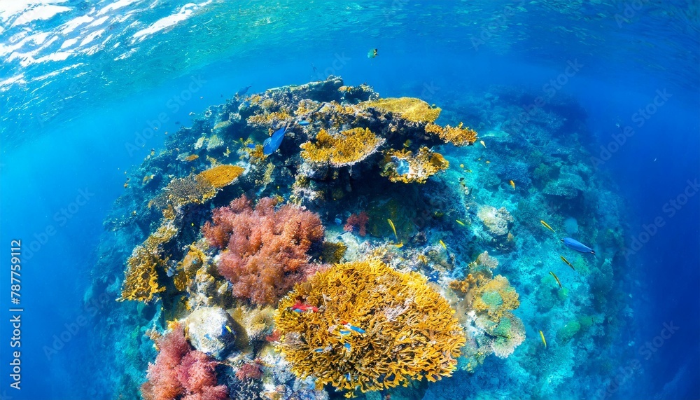 Naklejka premium coral reef in the sea