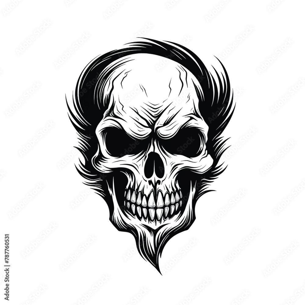 Fototapeta premium Hand drawn eye halloween vector human skeleton skull anatomically correct skull hand drawn dog skeleton half masks ganesh hand drawing easy skull pumpkin latex skull masks long skull human