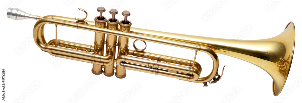 Obraz premium PNG Trumpet horn transparent background performance. 