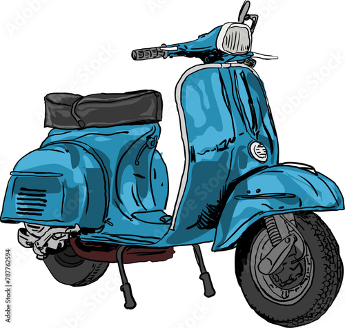 scooter illustration