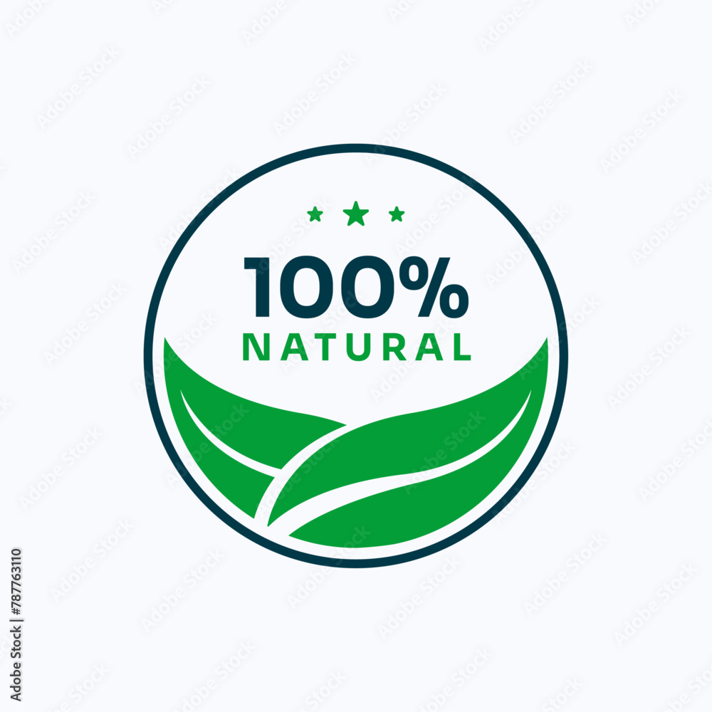 100% natural organic product label design template 100% natural organic product label design template