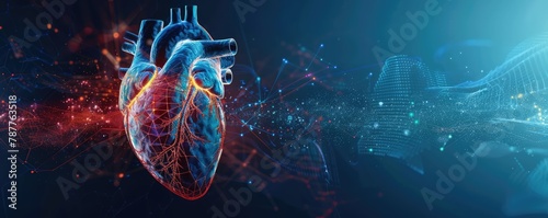 Human Heart 3D illustration photo