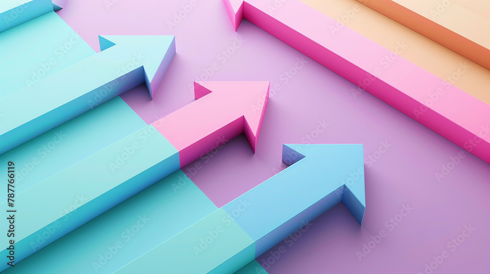 AI art, colorful arrow background AI art, colorful arrow background