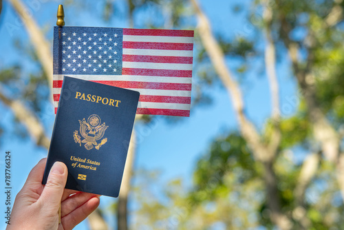 Cuadro en lienzo US Passport