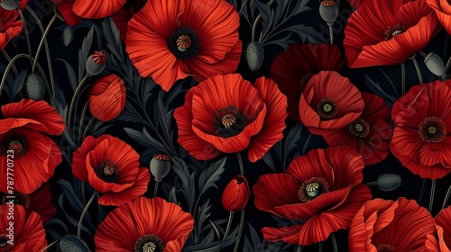 Scarlet Poppy Beauty Floral Design