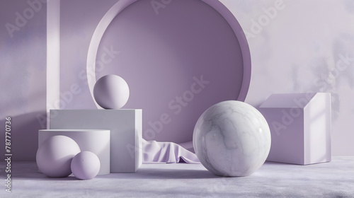 3D person holding a ball on a chair next to eggs, symbolizing Easter breakfast and design concept photo