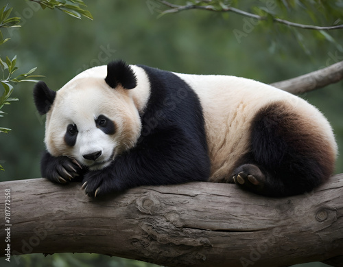 giant panda eating bamboo © ART Forge