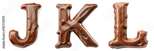 Letters J, K, L. Chocolate Alphabet: Deliciously Sweet Lettering