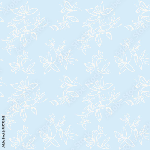 Pastel Abstract Floral Seamless Pattern Design