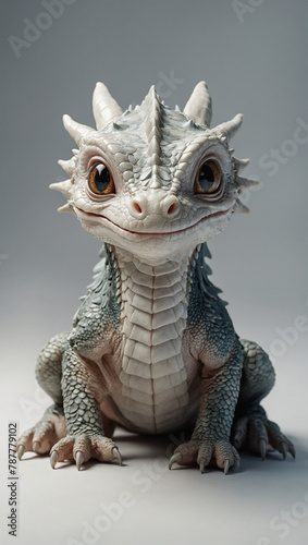 Image of baby dragon white background 29