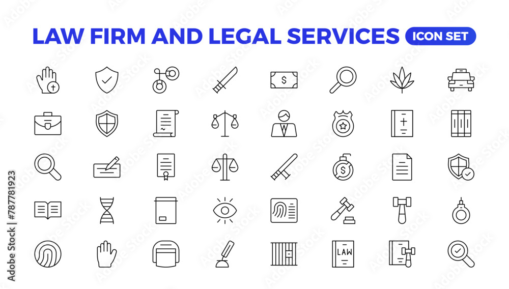 legal outline icon set such as thin line divorce, protection law, diploy, law enforcement, firm, police badge, services icons for report, presentation, diagram.Simple elegant collection , justice set. legal outline icon set such as thin line divorce, protection law, diploy, law enforcement, firm, police badge, services icons for report, presentation, diagram.Simple elegant collection , justice set.