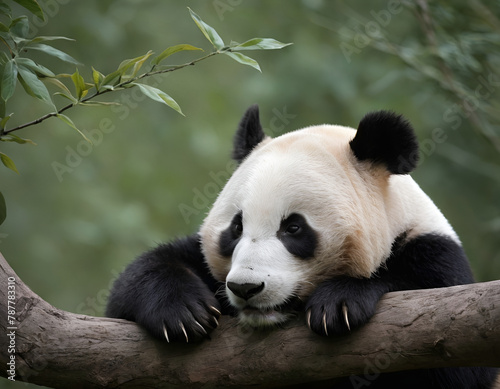 panda eating bamboo © LL. Zulfakar Hidayat