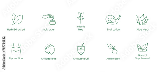 Radiant Revival: A Comprehensive Vector Icon Collection for Holistic Skincare Enthusiasts