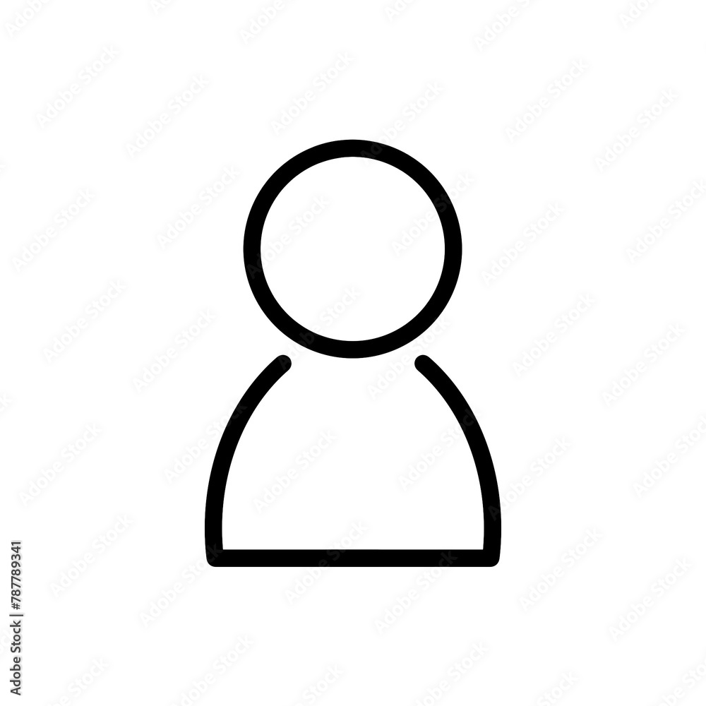 Profile photo icon with a simple and modern design Profile photo icon with a simple and modern design