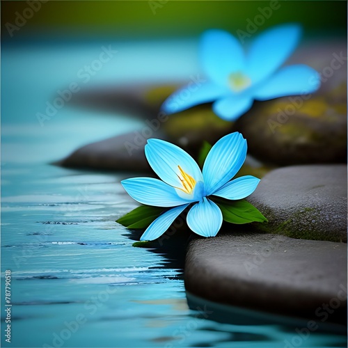 Blue flower Images of beautiful flower landscapes  wallpaper 
