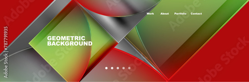 A symmetrical pattern of triangles, circles, and terrestrial plants in shades of red, green, and gray. The gradient creates a captivating geometric background perfect for macro photography