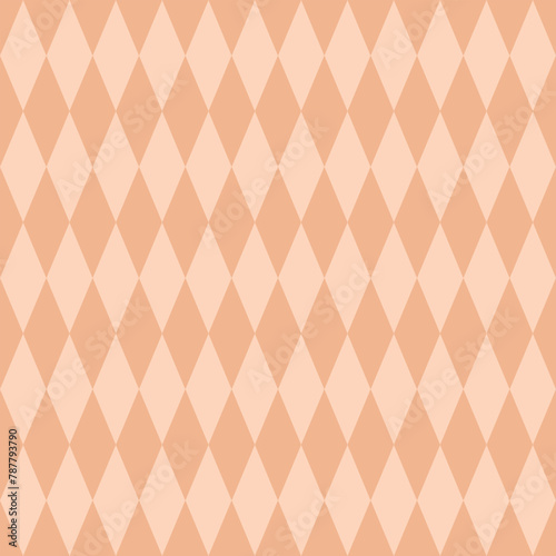 Seamless tan pink vintage medieval diamonds op art diagonal textile pattern vector