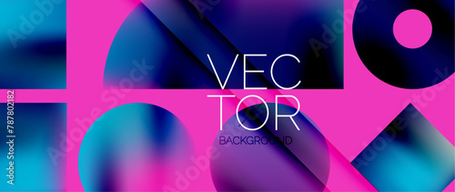 a colorful background with the words vec tor written on it . High quality