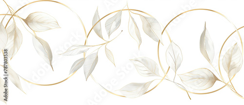 a a lot of leaves that are on a white background