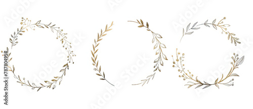 a close up of a set of three different wreaths