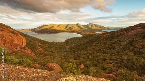 Wineglass Bay Sunset Timelapse Tasmania