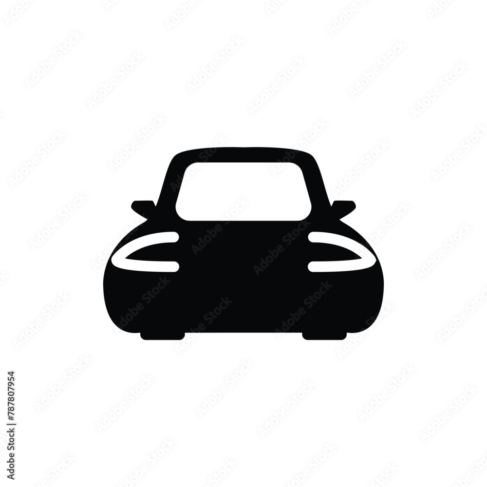 electric car solid icon vector design good for website and mobile app