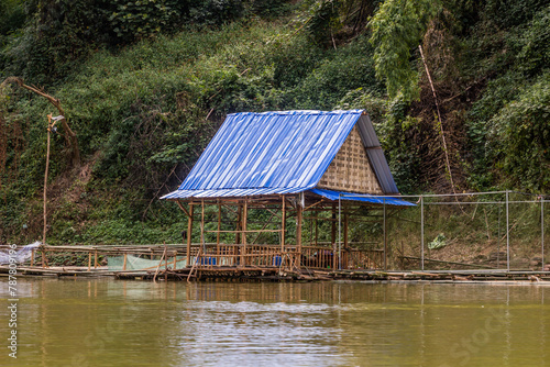 Floating house at Nam Ou river, Laos © Matyas Rehak
