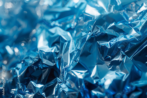 Abstract blue foil backgrounds