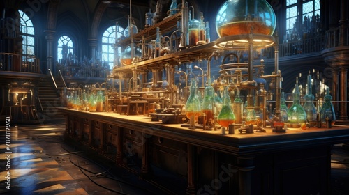 Modern chemisty lab from future  © Muhammad