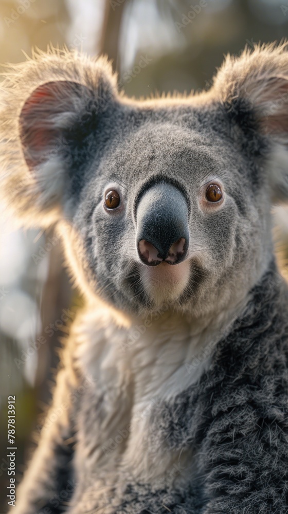 Naklejka premium Close Up Portrait of a Koala