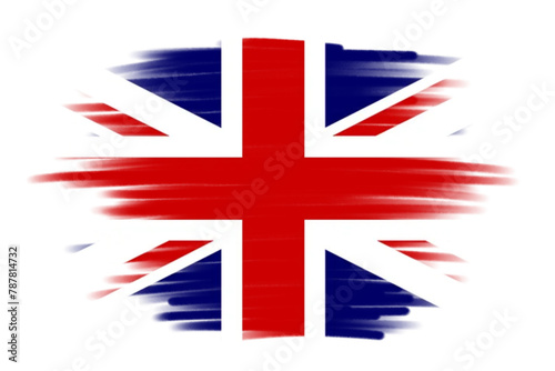 Brush flag of United Kingdom design file format png united kingdom brush stroke national flag photo