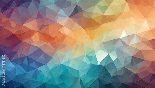Vibrant Low Poly Vector Gradient: Dynamic Background for Mobile & W