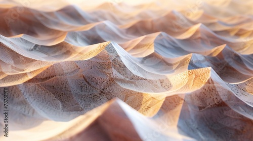Sandstone Serenade: Calming hues blend gracefully in the undulating desert landscape, seen from a high vantage point.